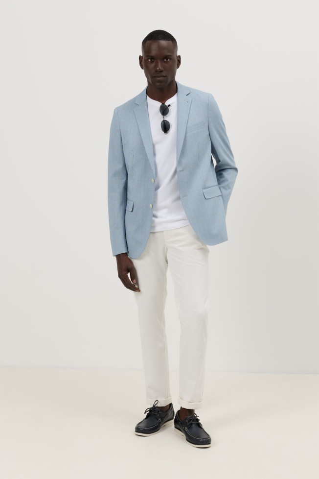 Blazer de malha slim fit Blazer de malha slim fit