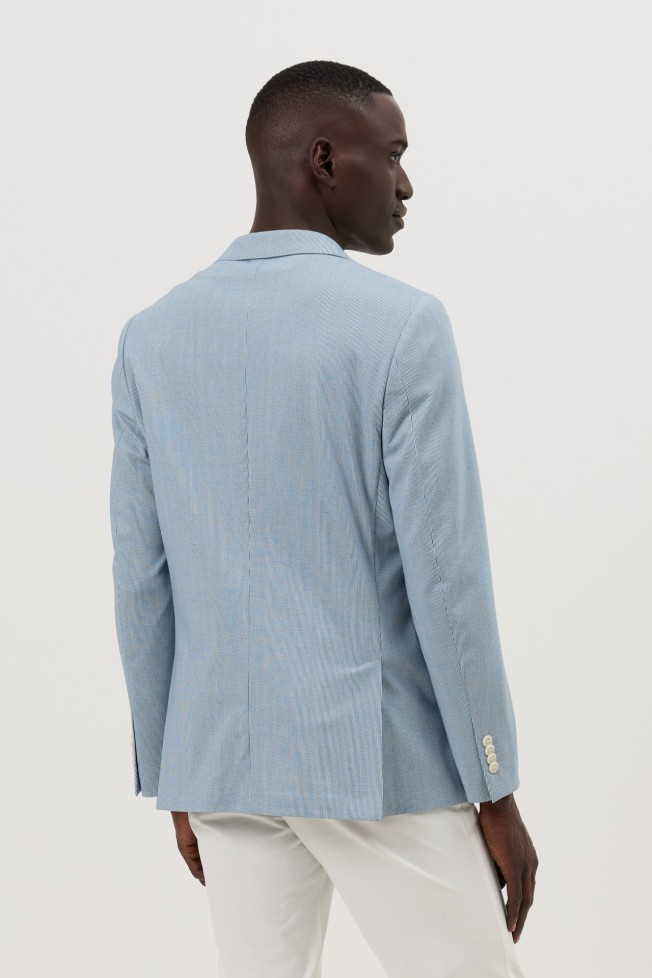 Blazer de malha slim fit Blazer de malha slim fit