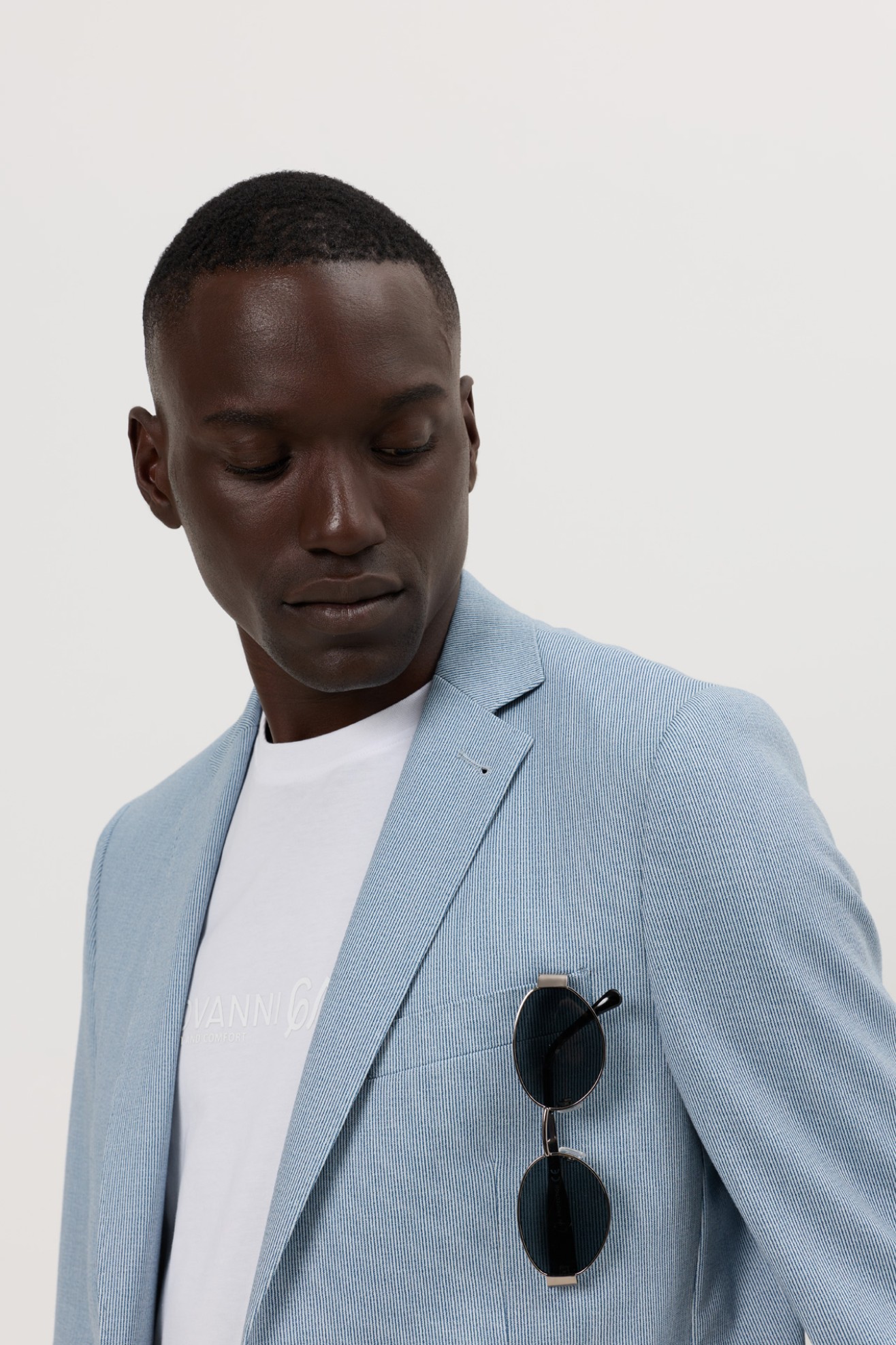 Blazer de malha slim fit