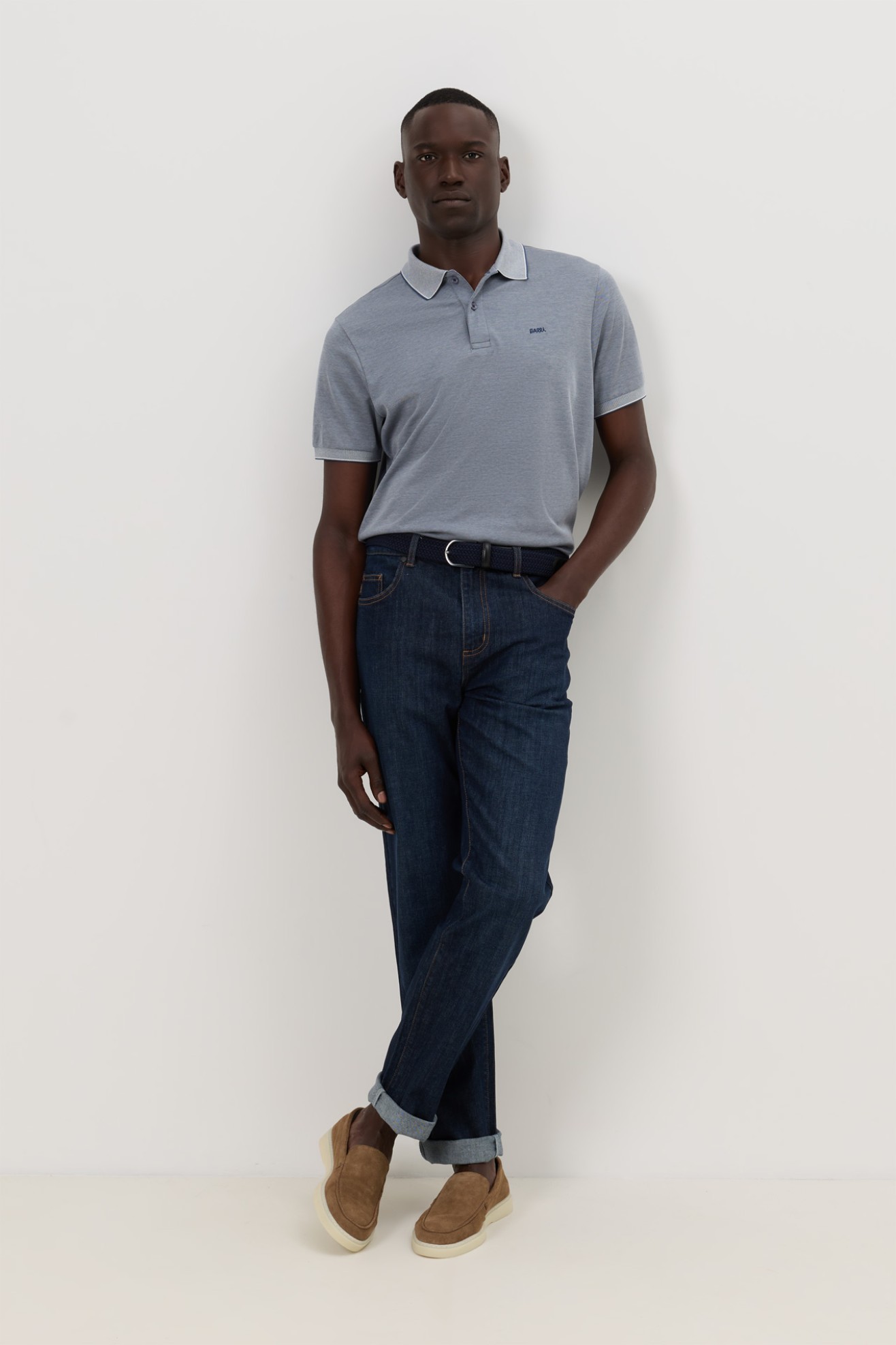 Polo de malha em algod�o