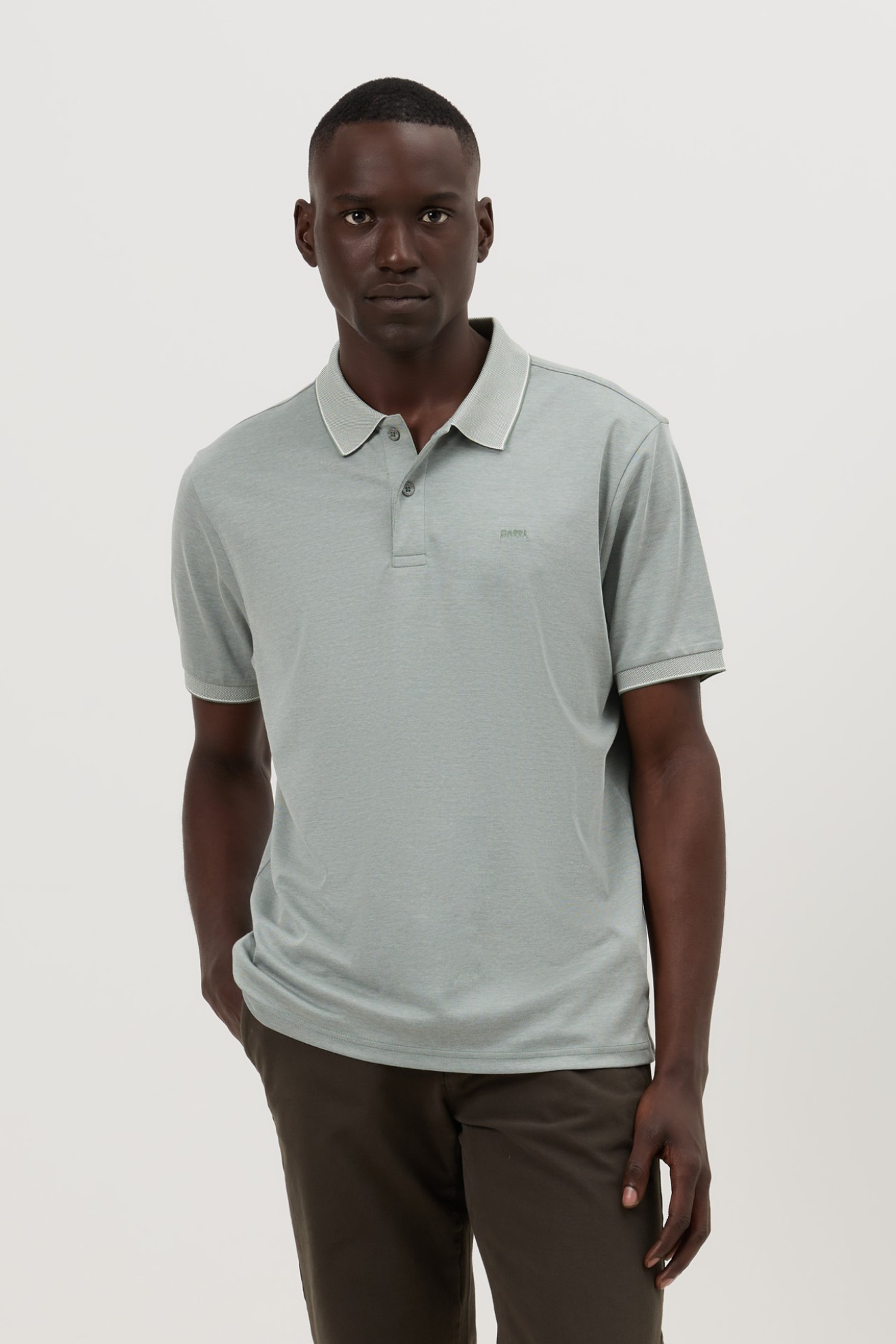 Polo de malha em algod�o