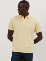 Polo bicolor em malha piqu�