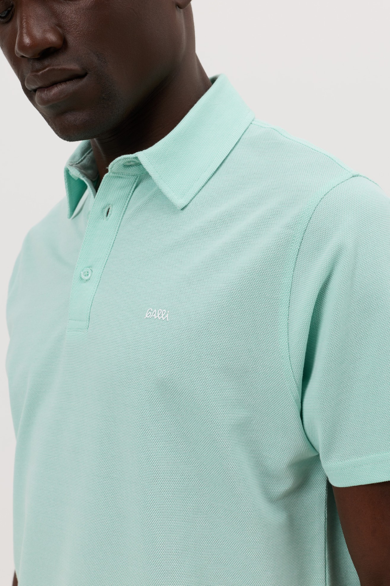 Polo bicolor en punto piqu�