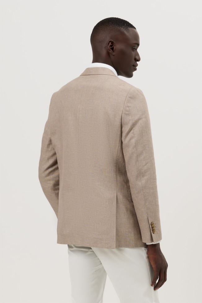 Blazer em linho e algodão slim fit Blazer em linho e algodão slim fit