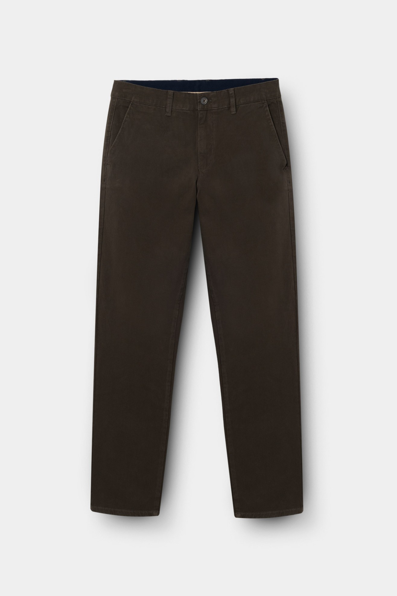 Cal�as chino comfort regular fit caqui-escuro