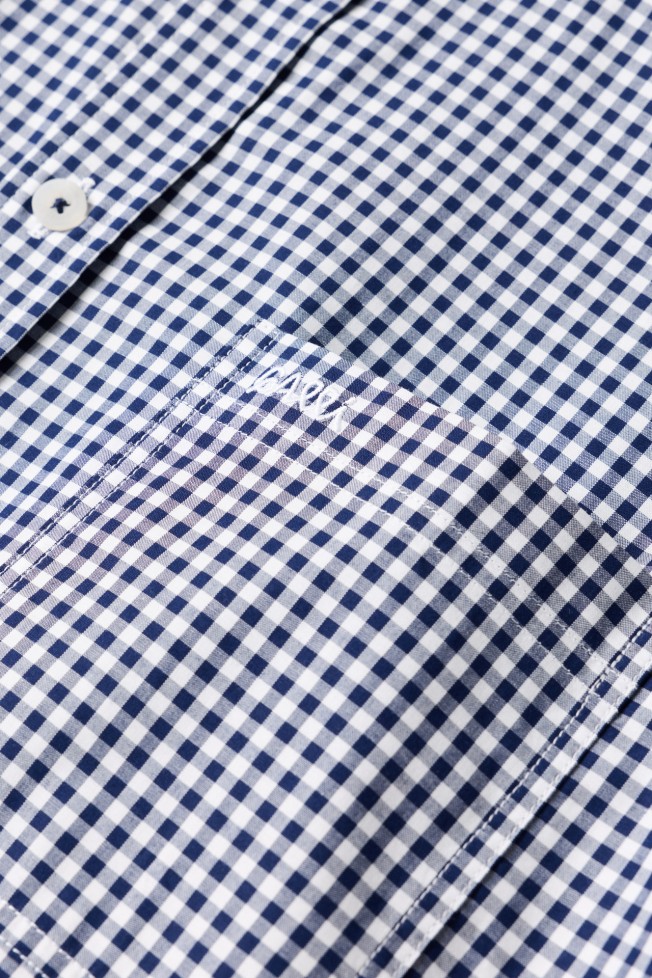 Camisa xadrez regular fit em azul-marinho Camisa xadrez regular fit em azul-marinho