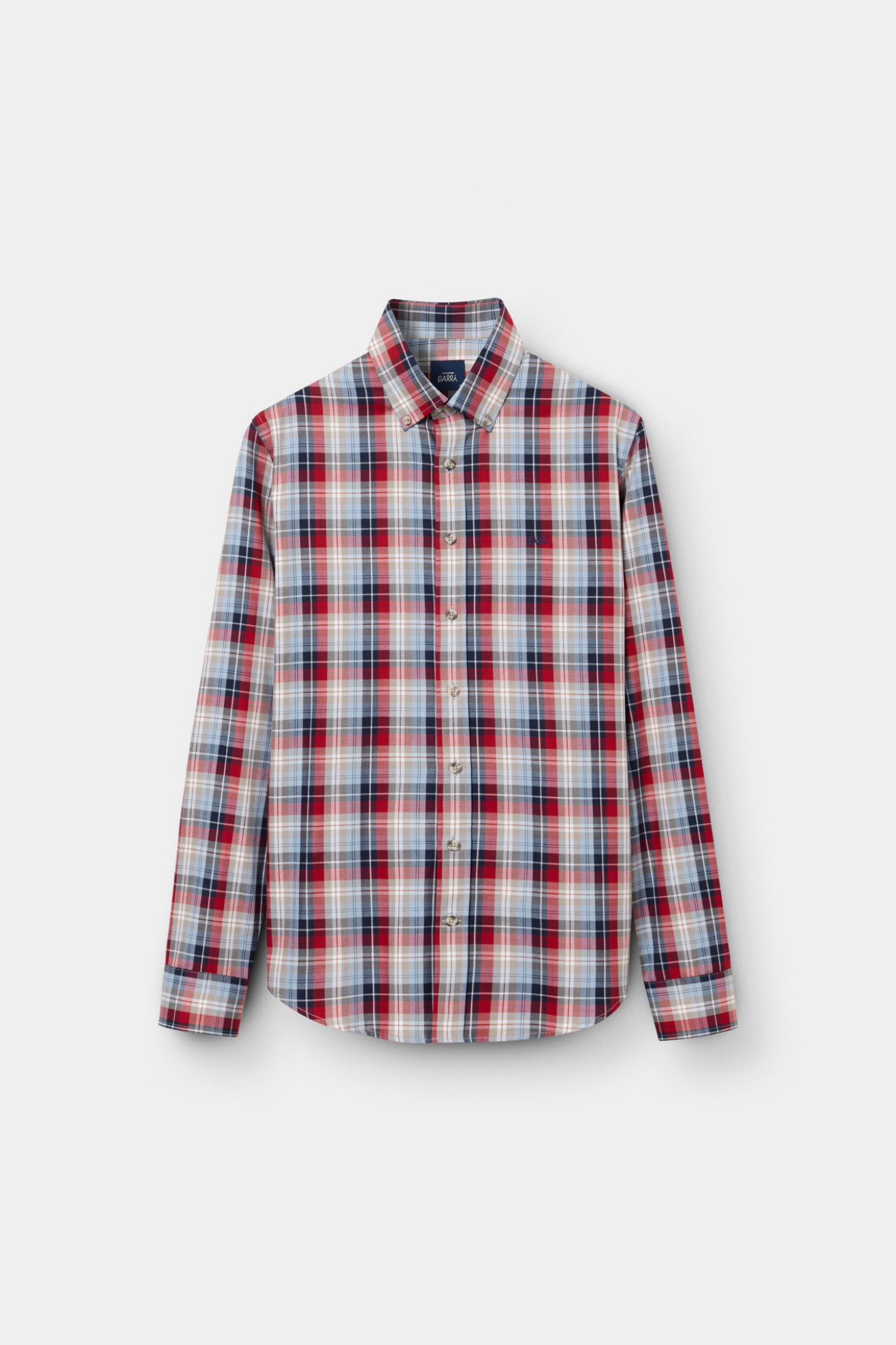 Camisa vermelha de manga comprida