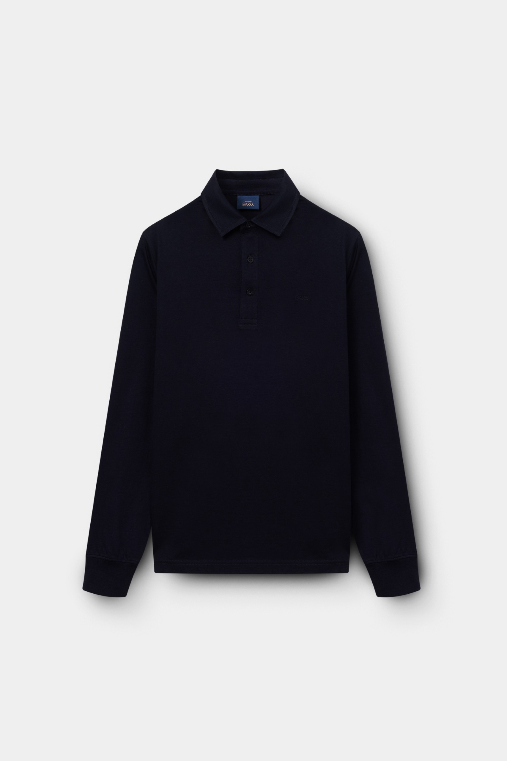 Polo azul marino de manga larga