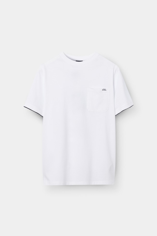 T-shirt 100% algodão com bolso T-shirt 100% algodão com bolso