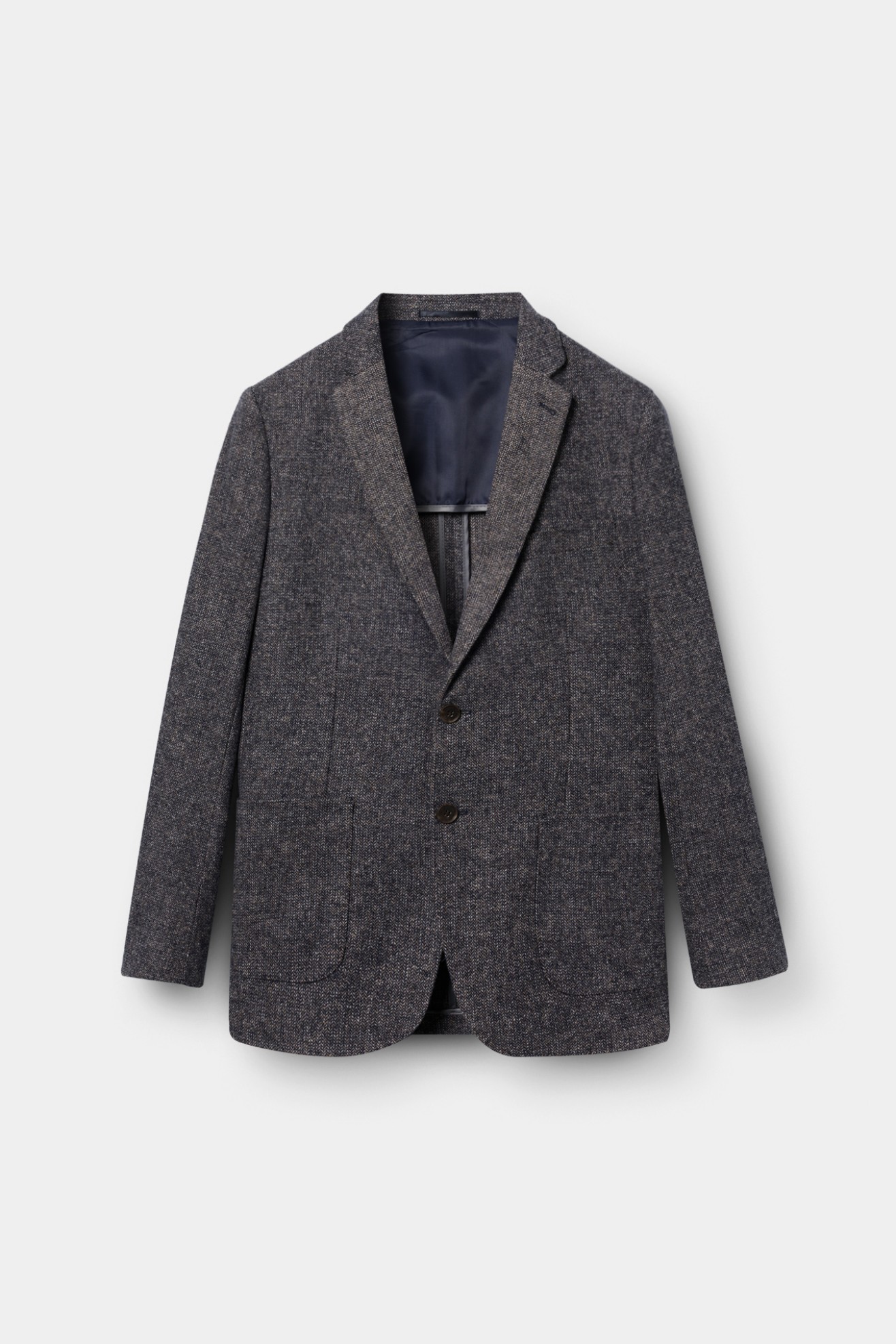 Blazer cl�ssico slim fit em azul-marinho