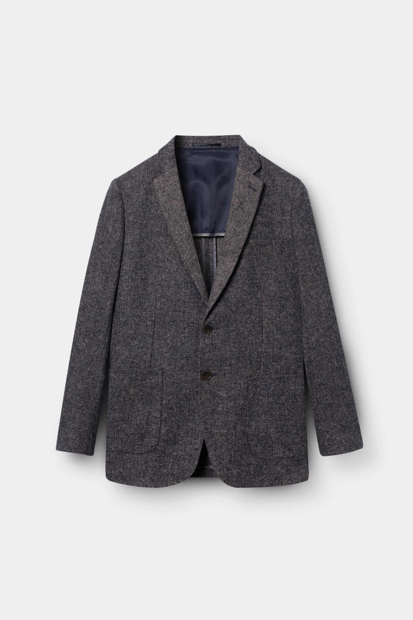 Blazer clásico de corte ajustado en azul marino