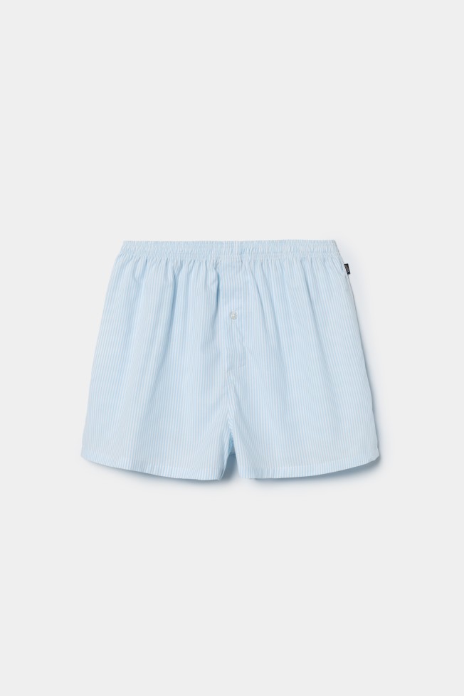 Boxers azuis em algodão Boxers azuis em algodão