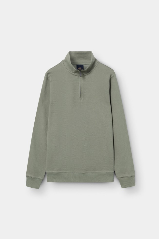 Camisola de malha com fecho Camisola de malha com fecho