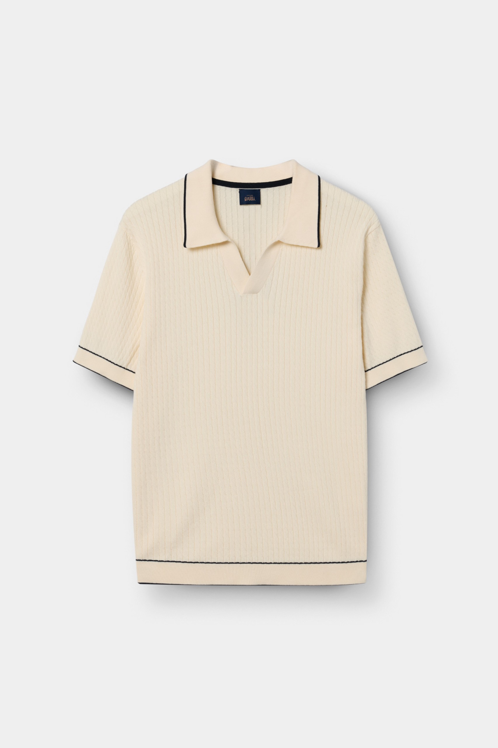 Polo de punto tricotado en algodón