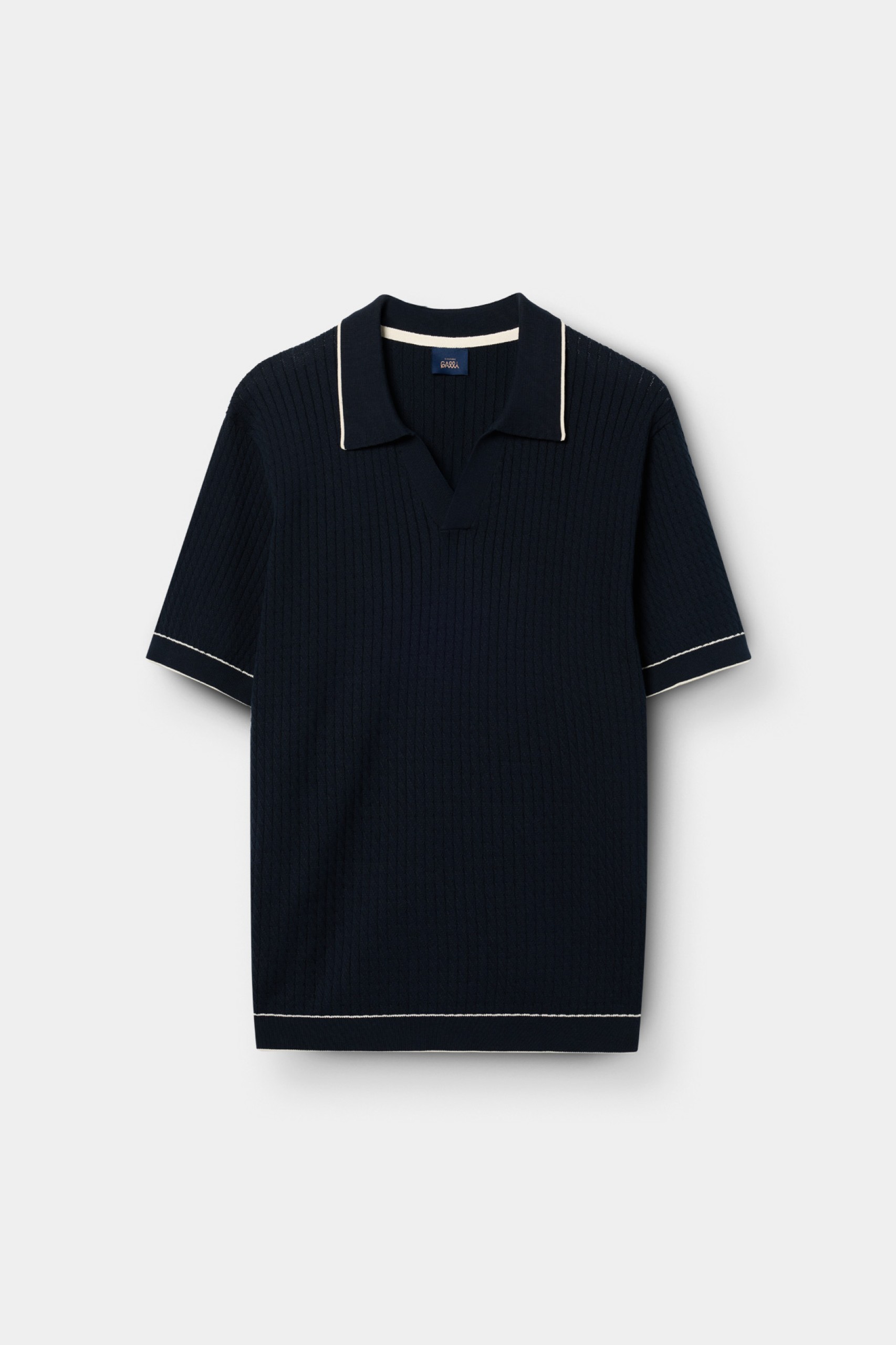 Polo de punto tricotado en algodón