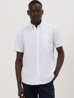 Camisa oxford de manga curta regular fit