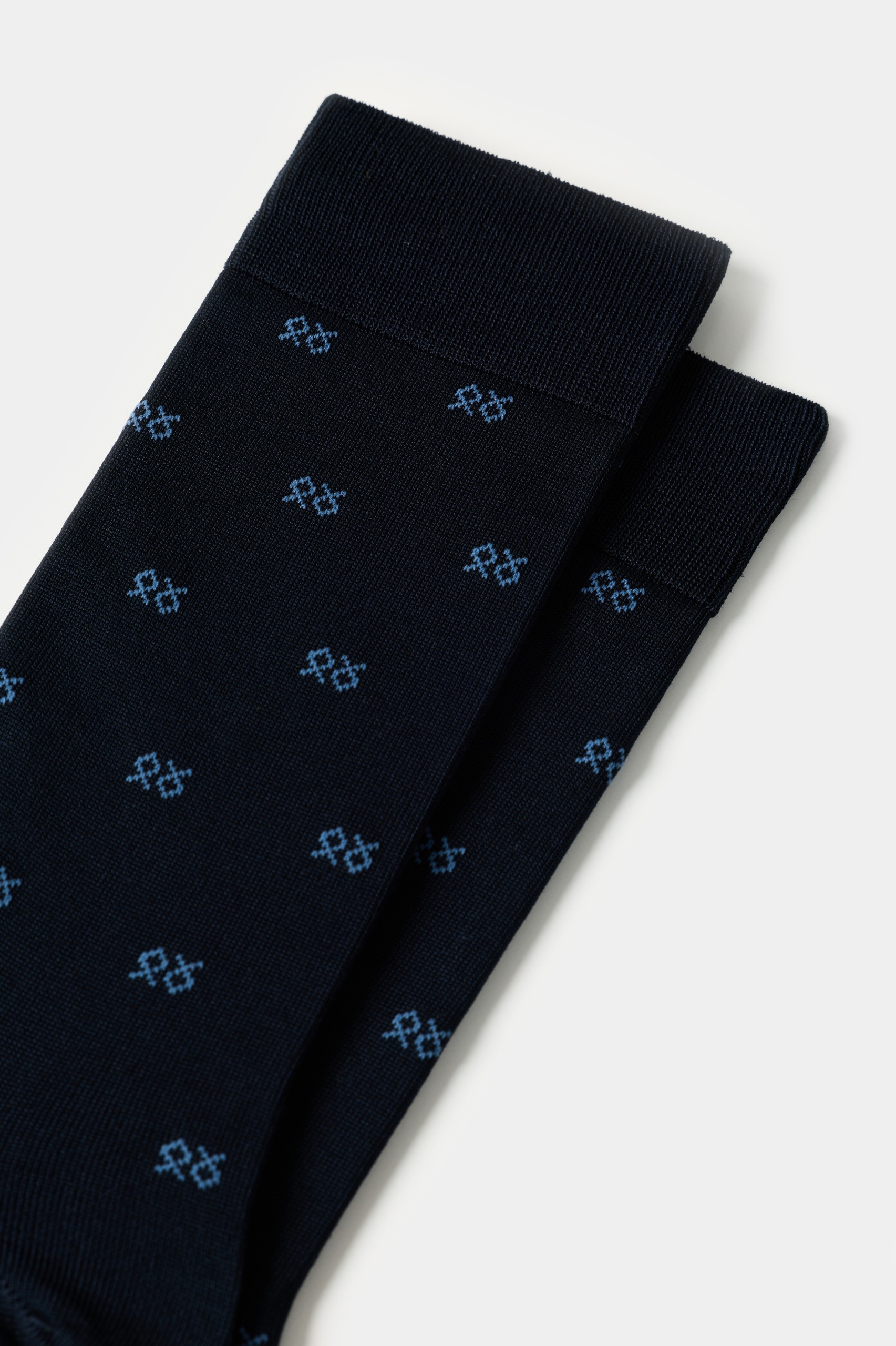 Calcetines negros de jacquard