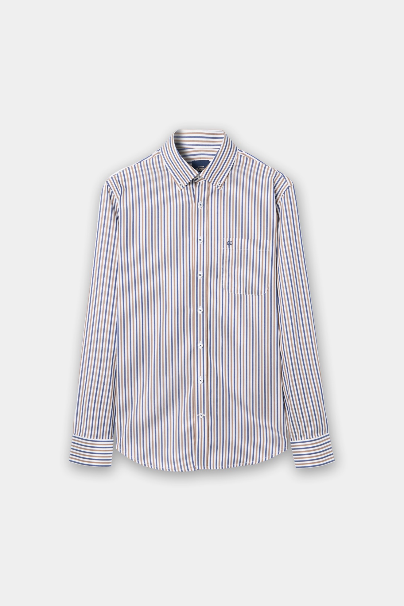Camisa �s riscas regular fit