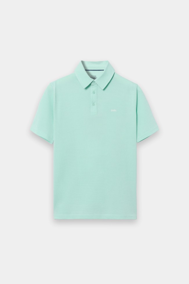 Polo bicolor en punto piqué Polo bicolor en punto piqué