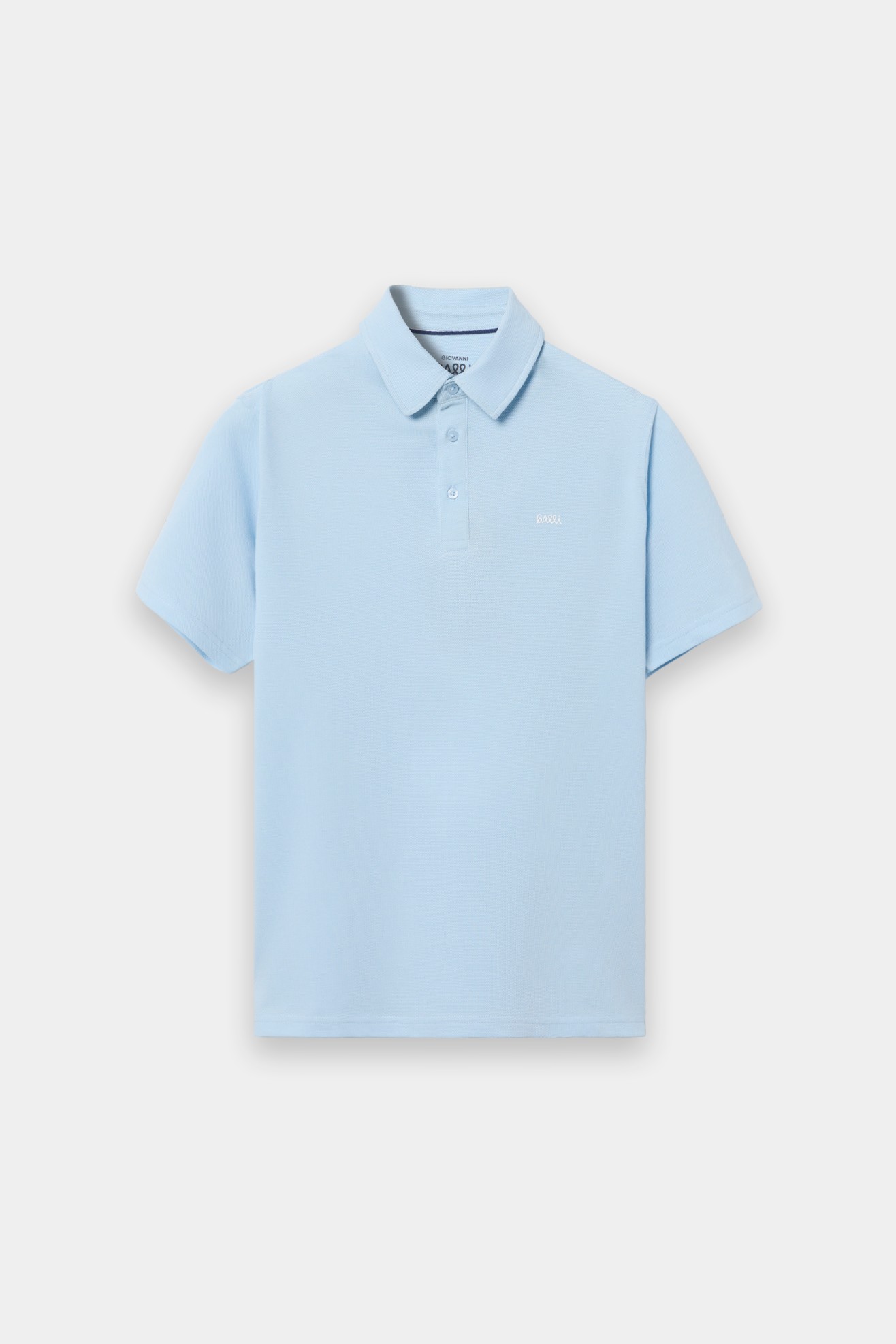 Polo bicolor em malha piqu�