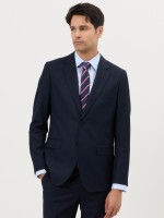 Fato cl�ssico slim fit em azul-marinho