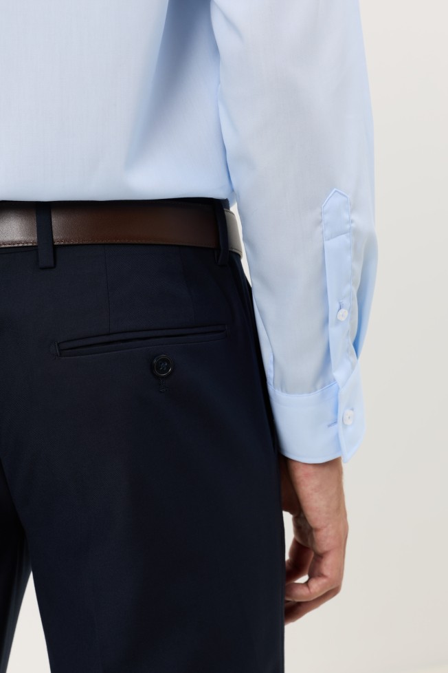 Fato clássico slim fit em azul-marinho Fato clássico slim fit em azul-marinho