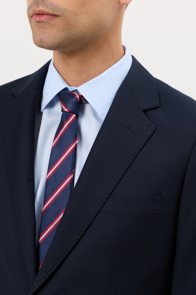 Fato clássico slim fit em azul-marinho Fato clássico slim fit em azul-marinho