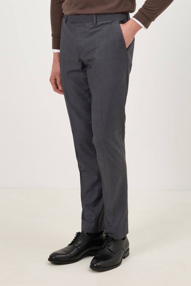 Cal�as cl�ssicas slim fit cinzentas