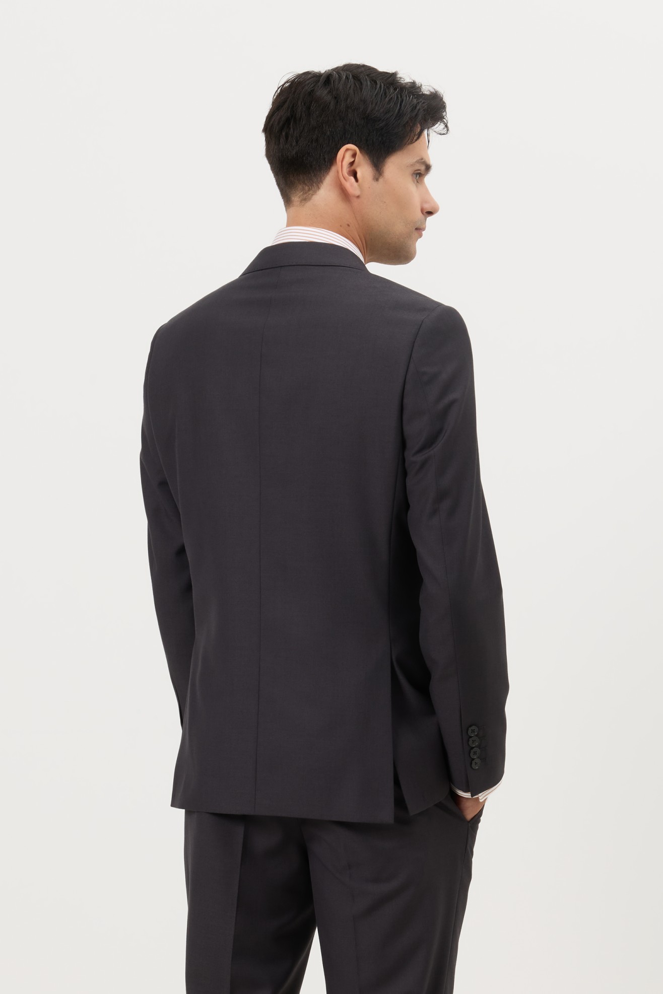 Fato cl�ssico slim fit cinzento