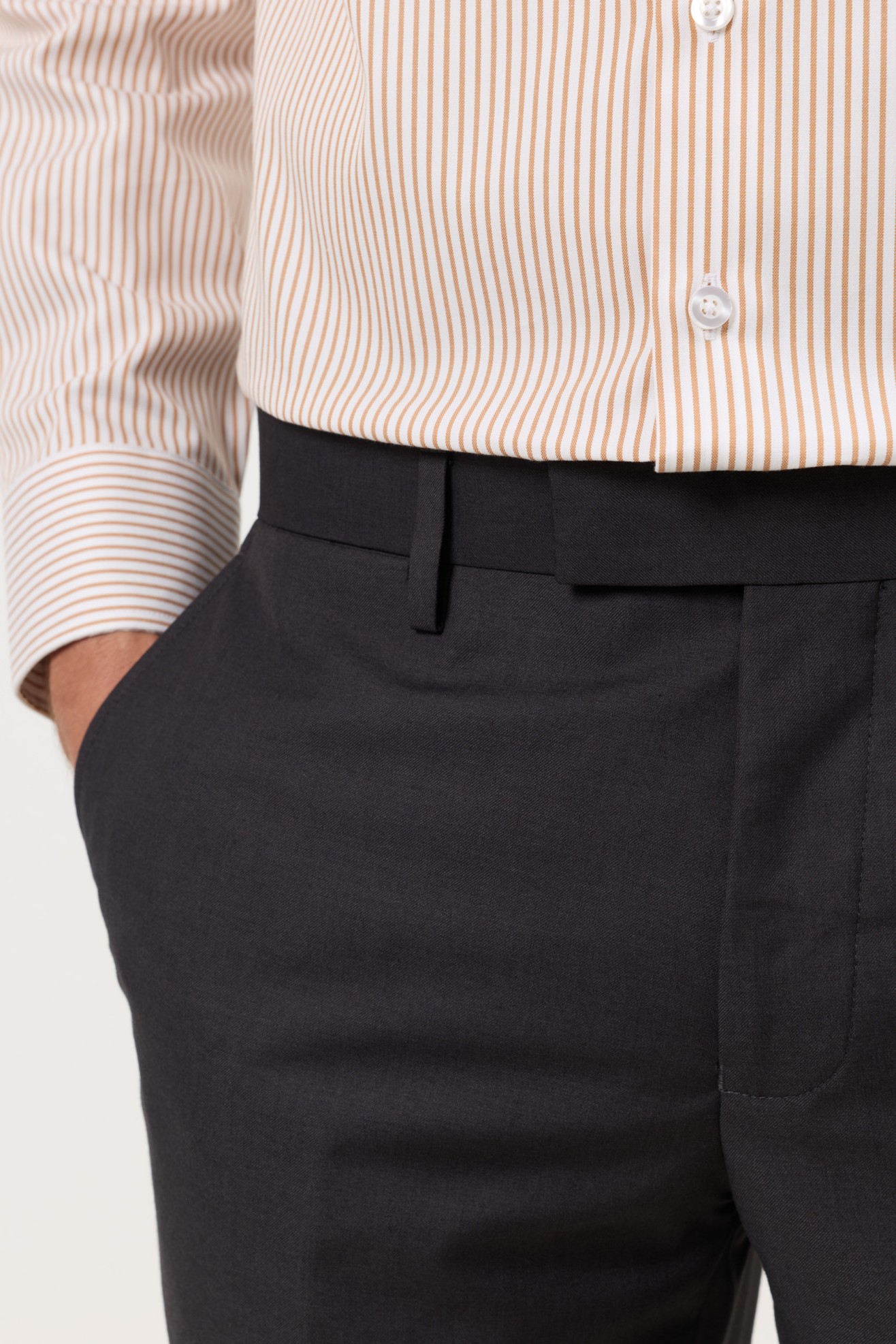 Fato cl�ssico slim fit cinzento