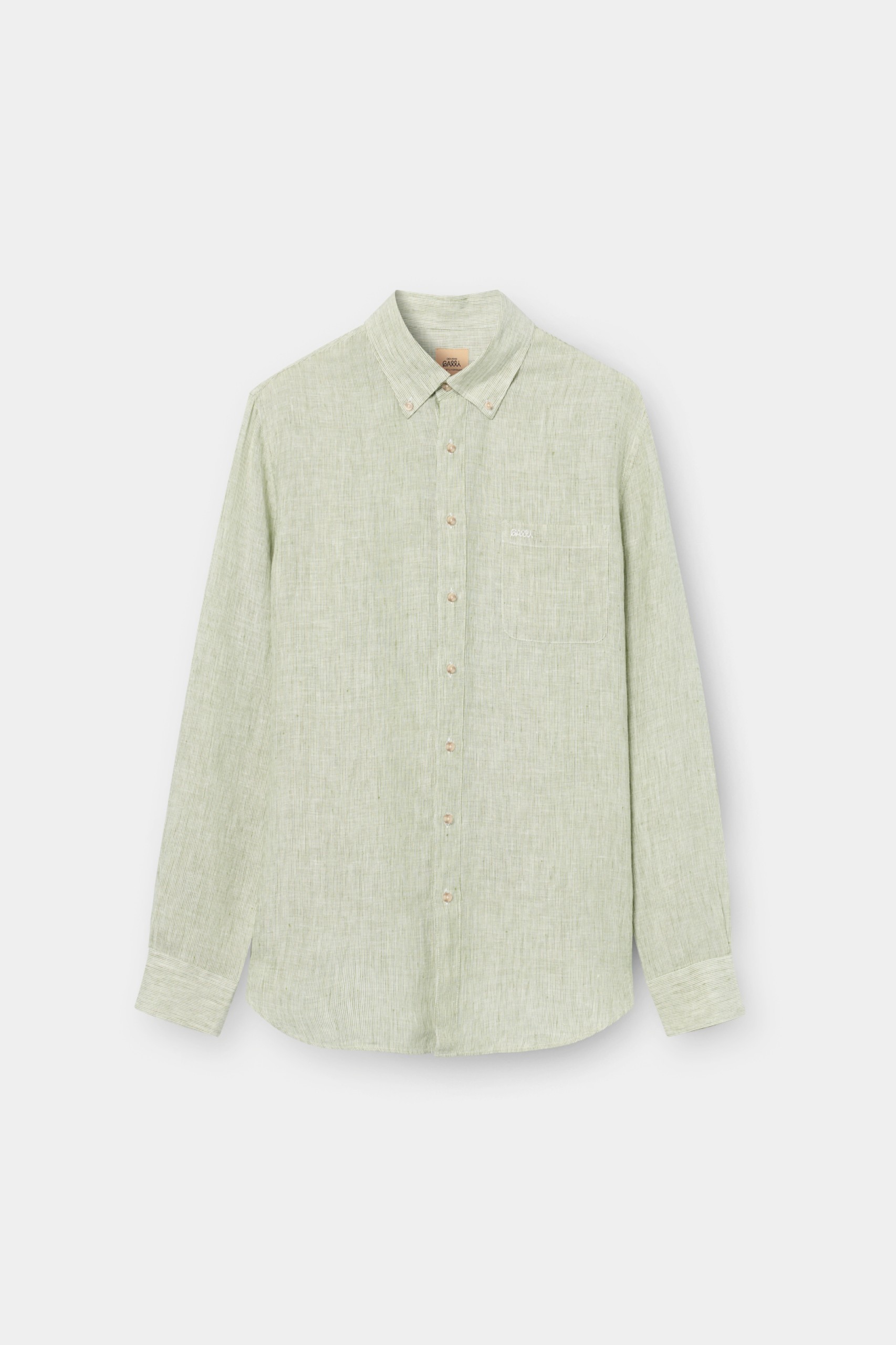 Camisa regular fit de lino