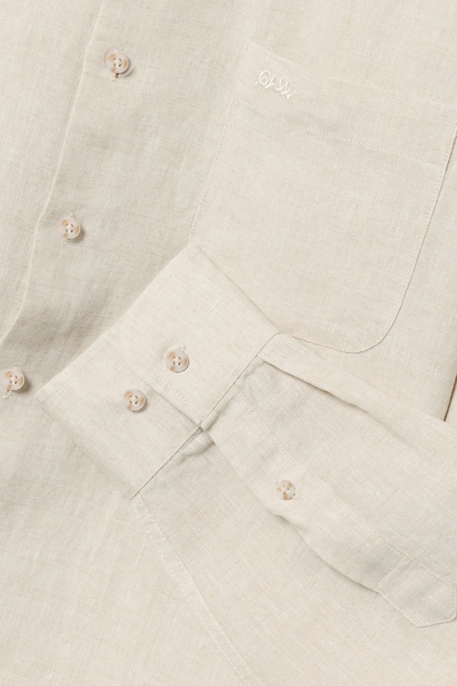 Camisa regular fit em linho