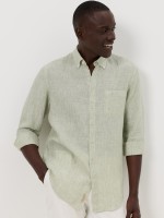 Camisa regular fit em linho