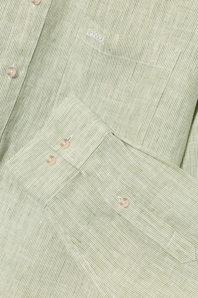 Camisa regular fit em linho