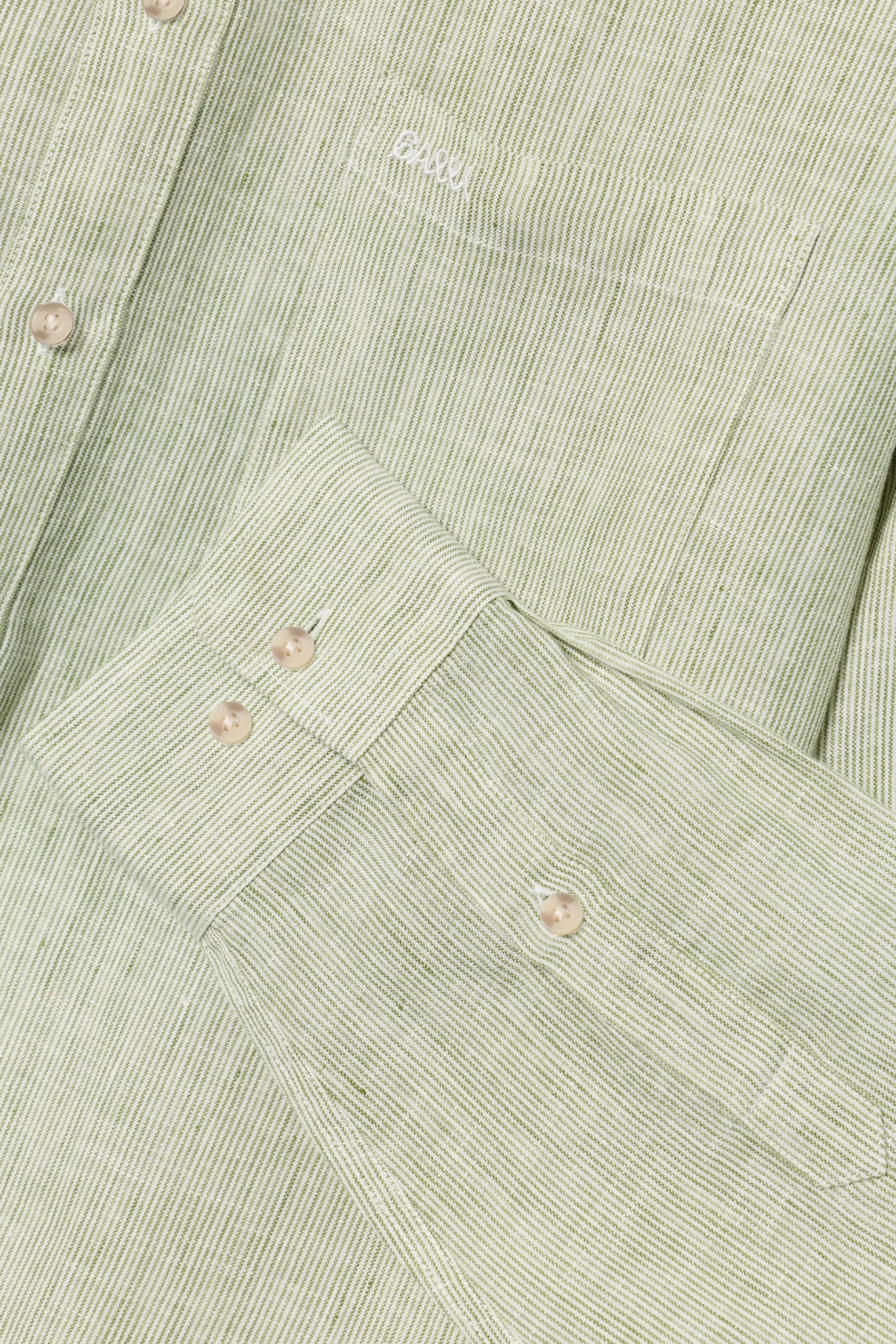 Camisa regular fit de lino
