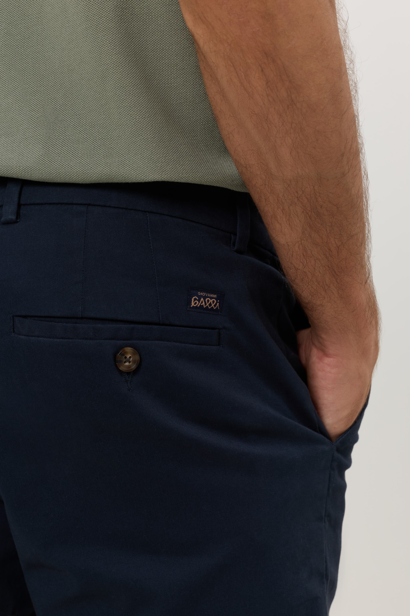 Calções bermuda chino regular fit