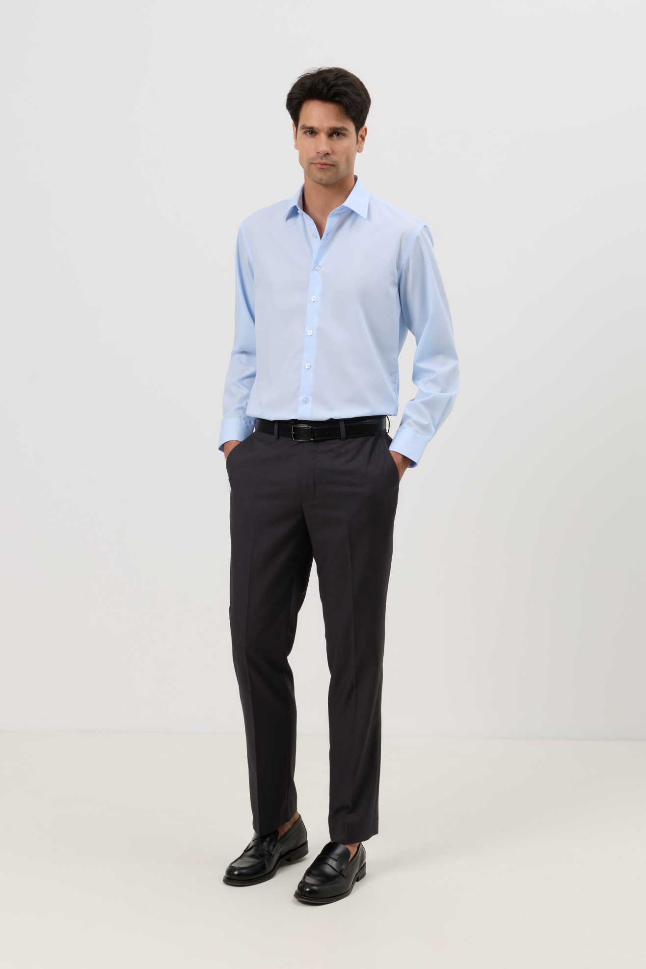 Camisa cl�ssica regular fit Non Iron