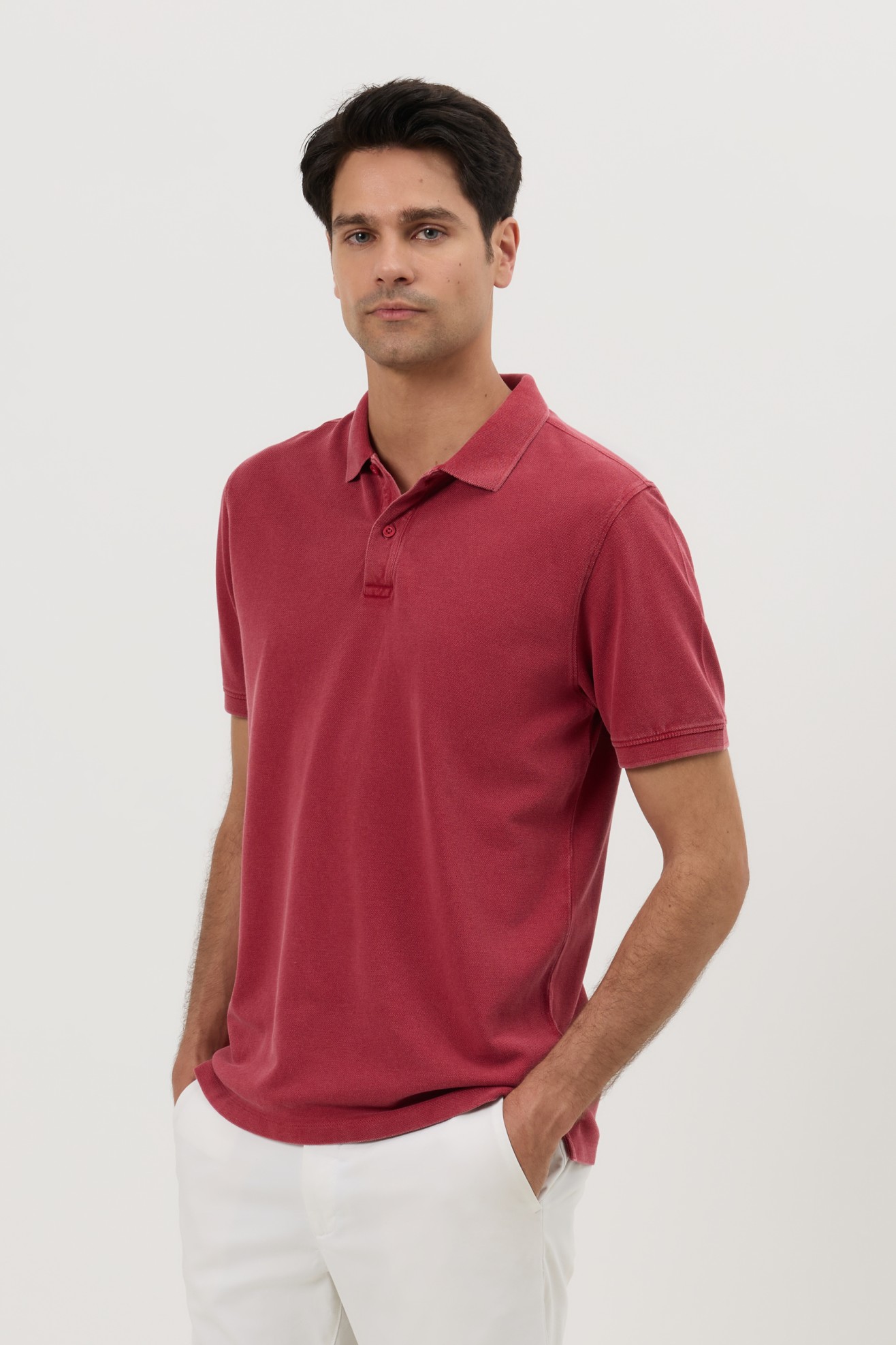 Polo garment dye regular fit