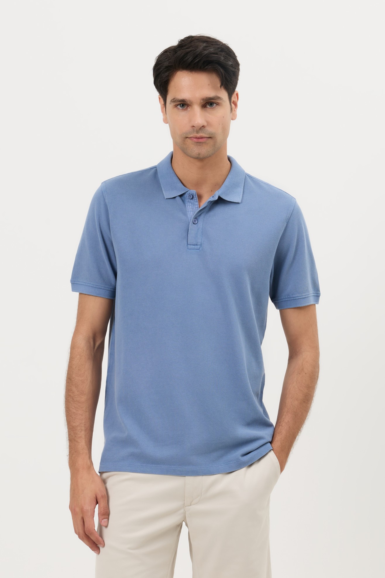 Polo garment dye regular fit