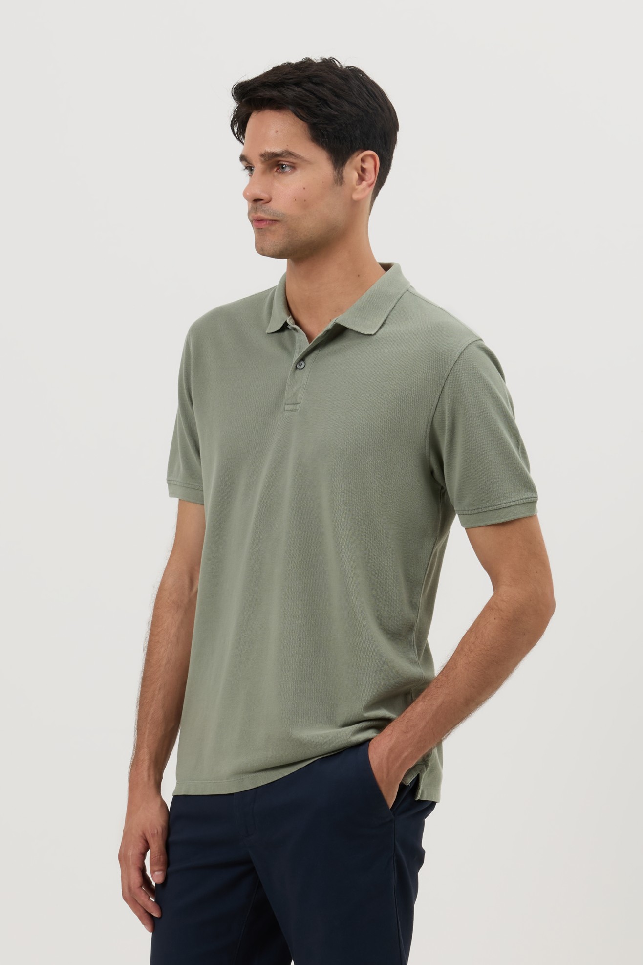 Polo garment dye regular fit