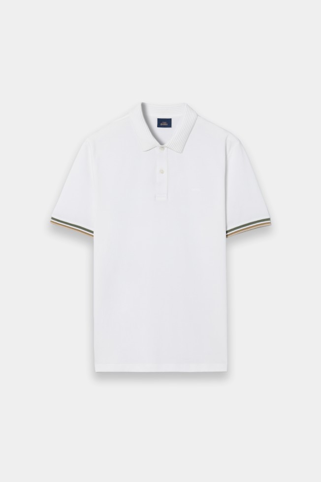 Polo de manga curta branco Polo de manga curta branco