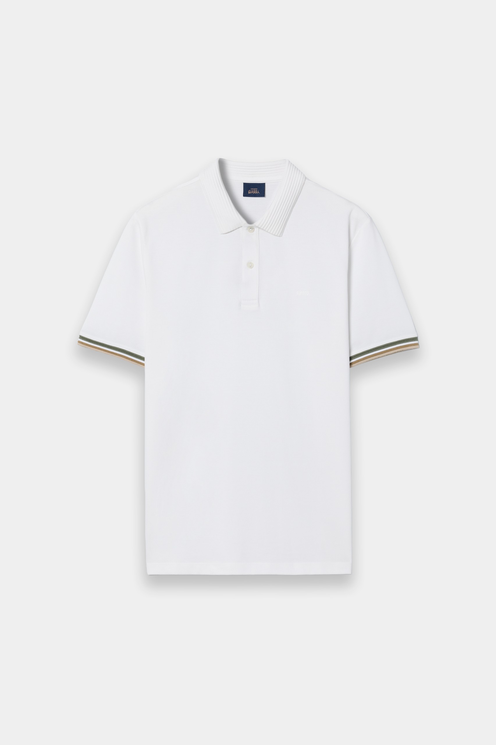 Polo blanco de manga corta