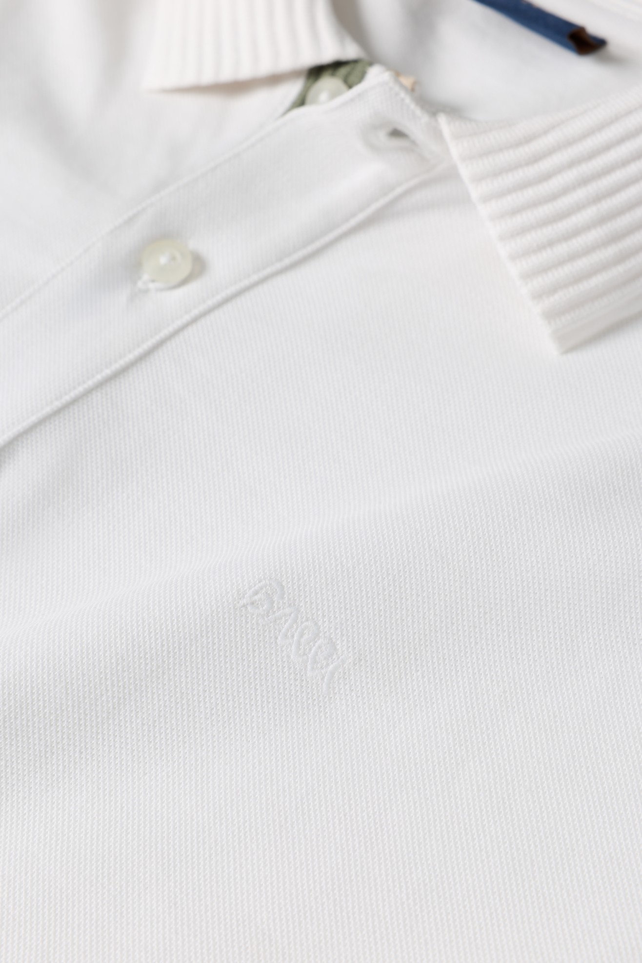 Polo de manga curta branco