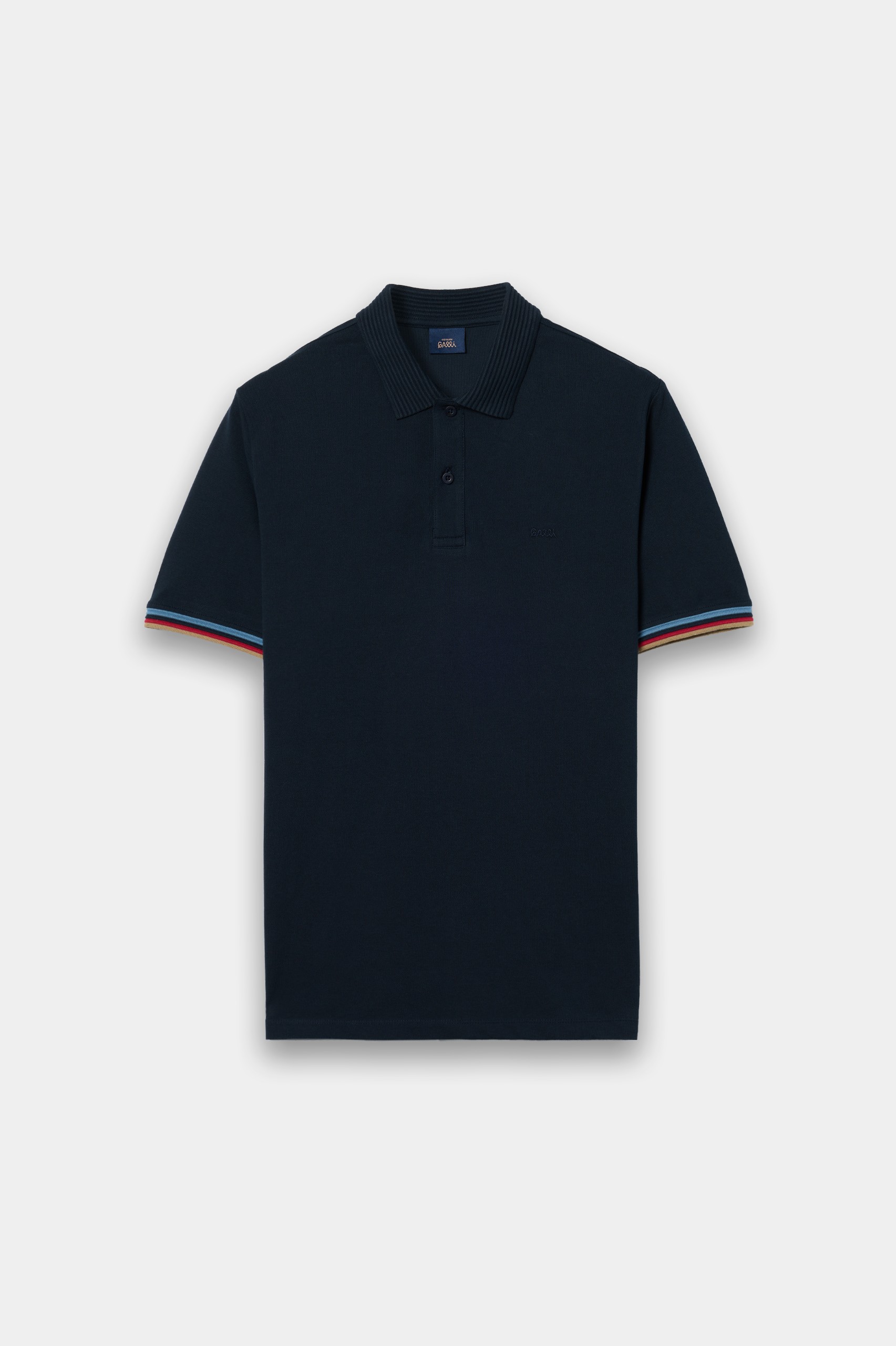 Polo azul marino de manga corta