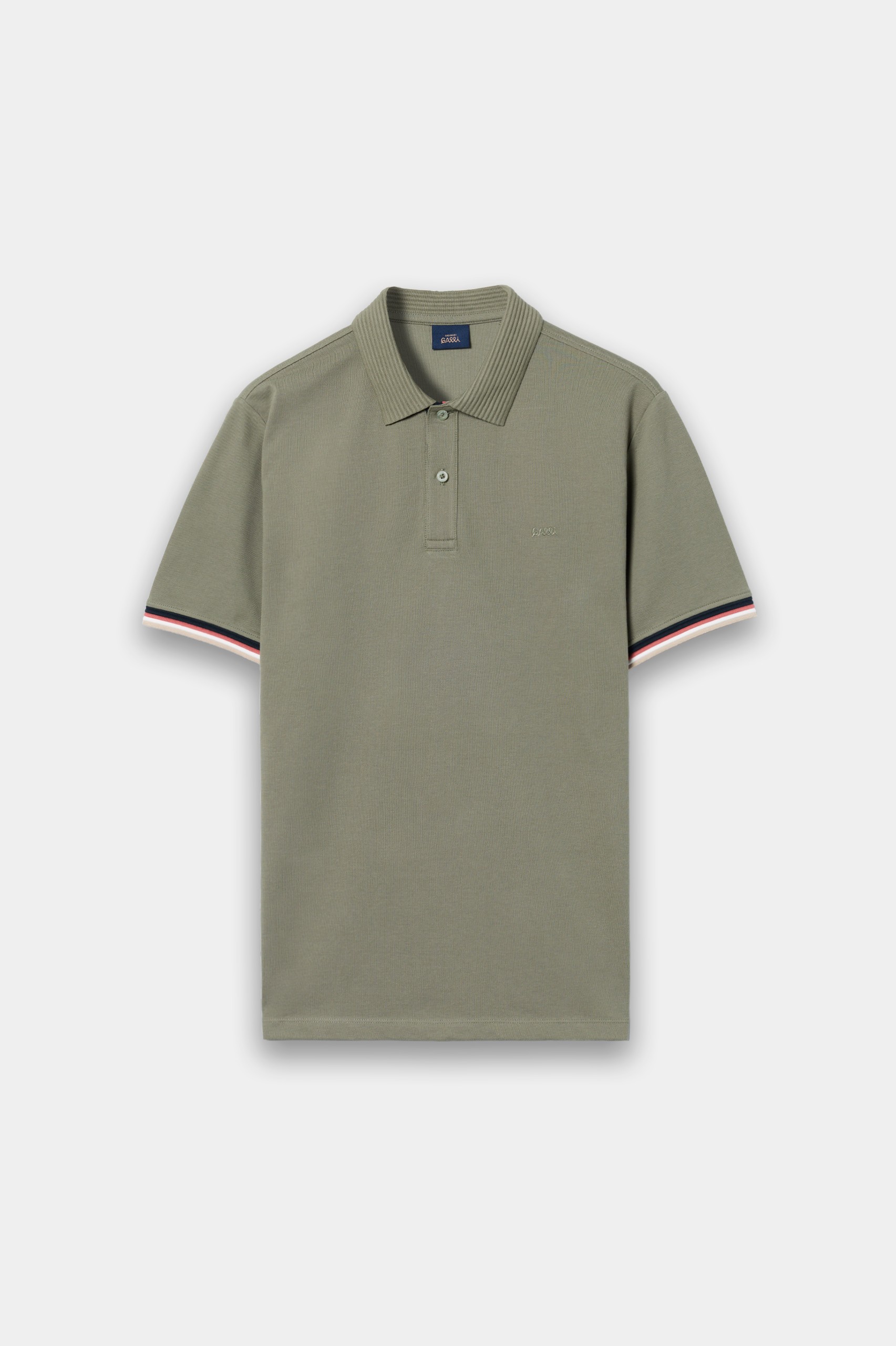 Polo de manga corta color caqui