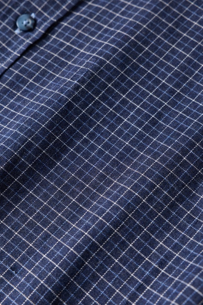 Camisa vaiela aos quadrados regular fit