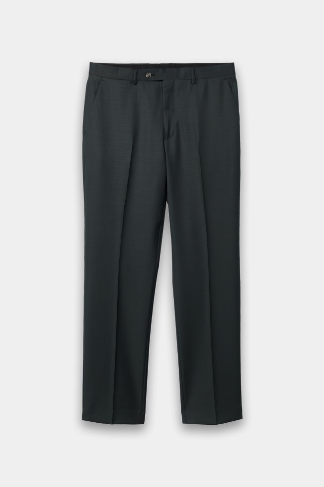 Fato slim fit com lã Fato slim fit com lã
