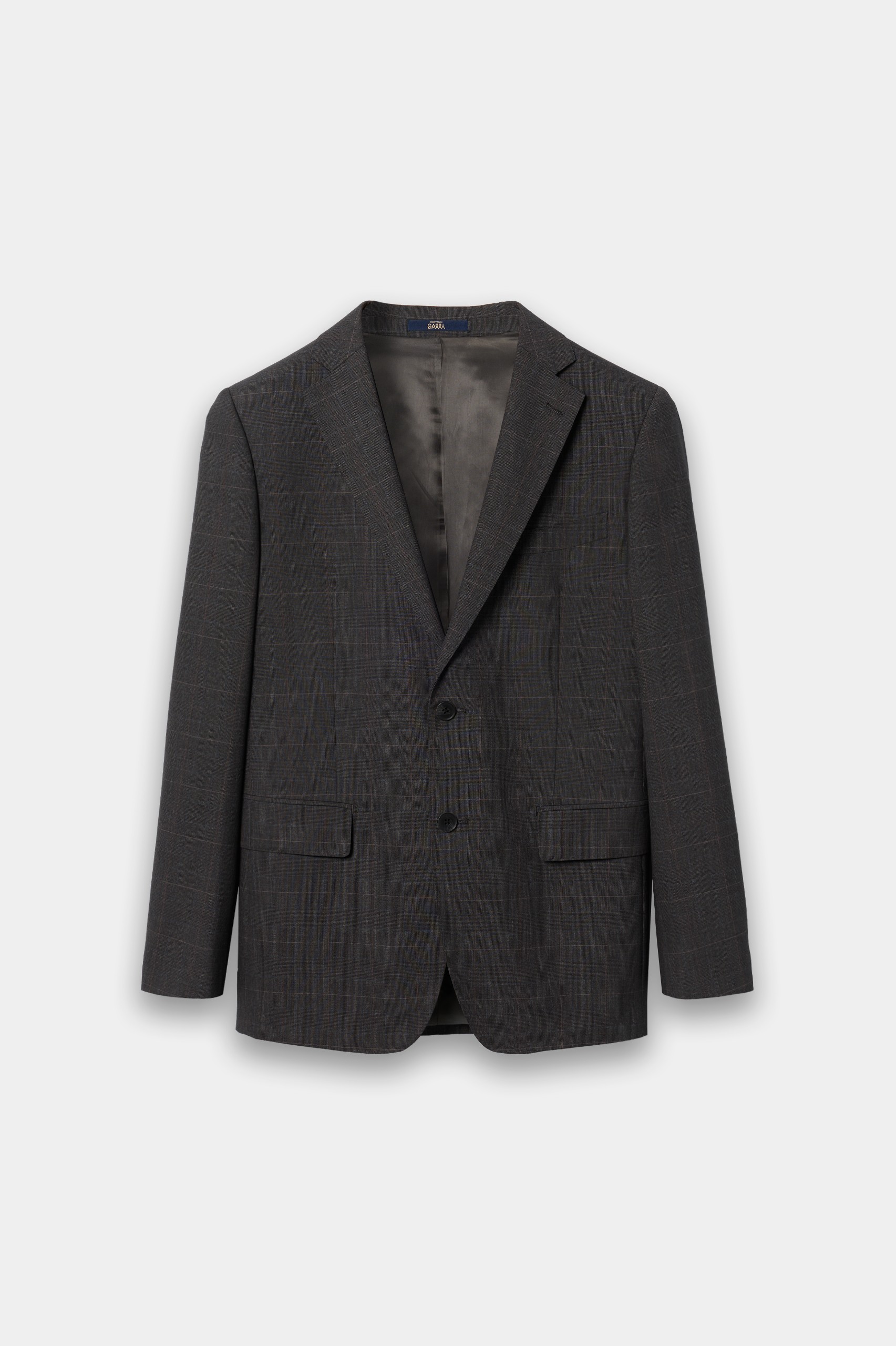 Traje a cuadros de corte regular