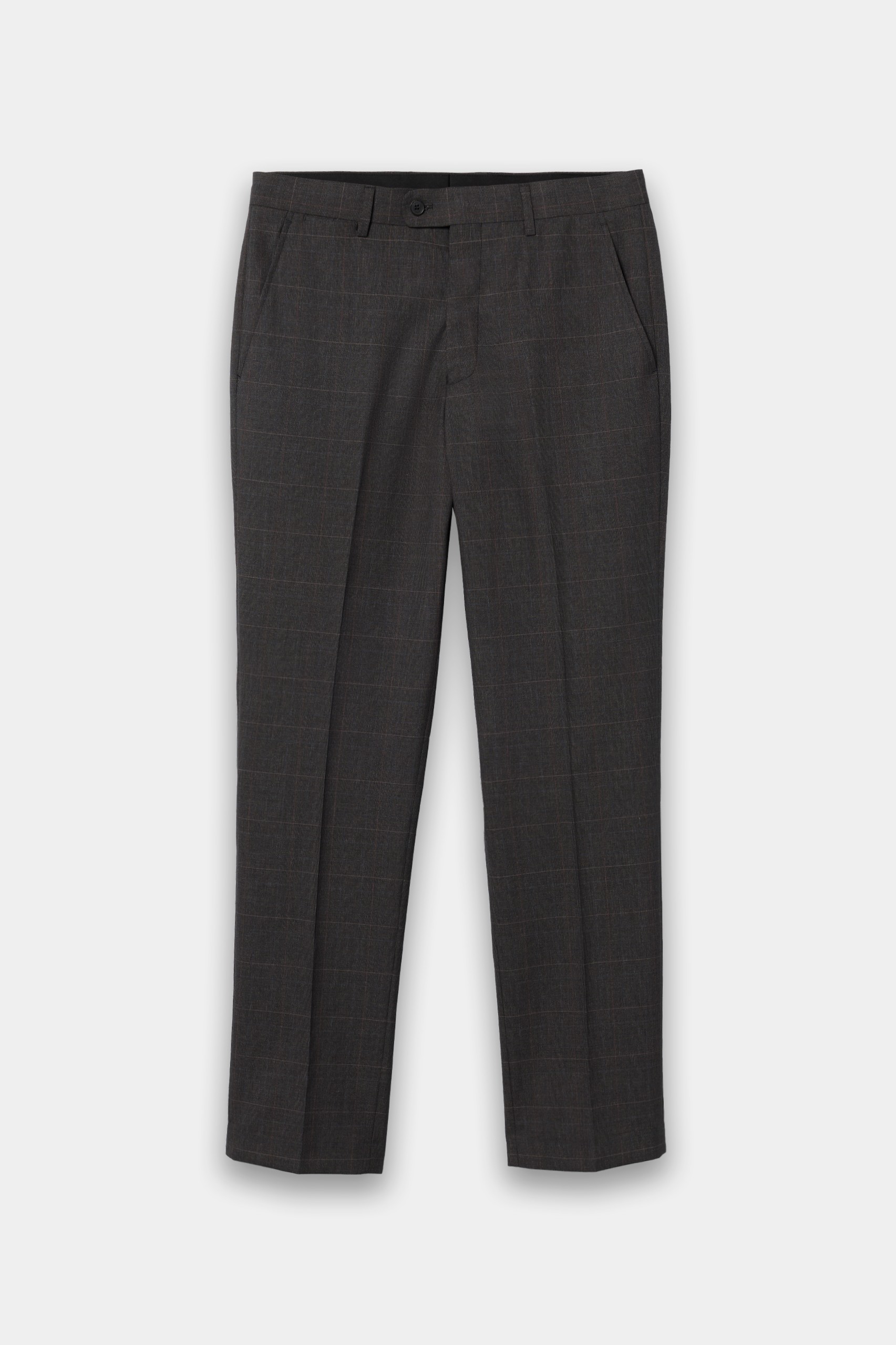 Traje a cuadros de corte regular