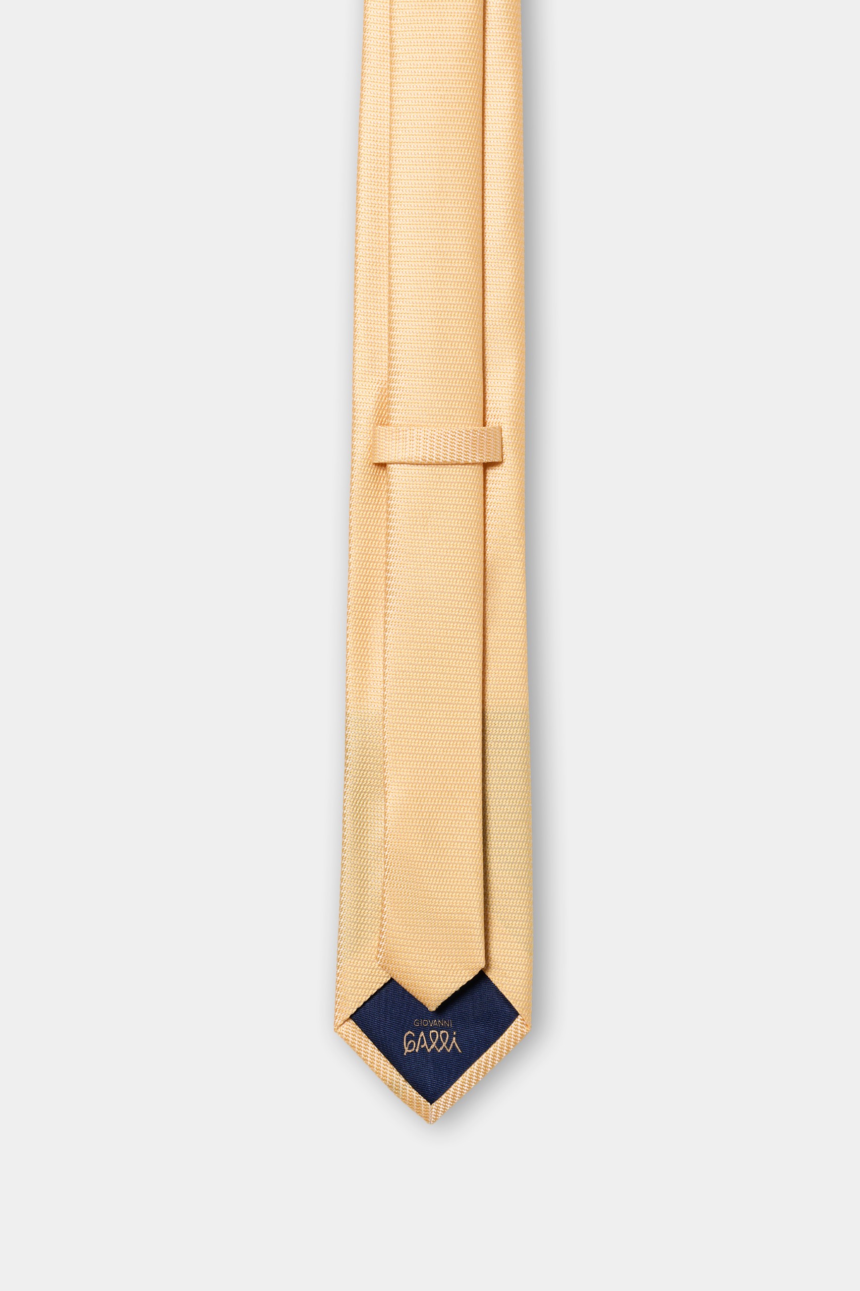 Corbata amarilla lisa